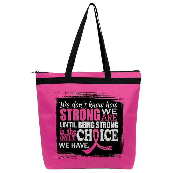 How Strong We Are Darcey Tote Bag - Breast Cancer Survivor Gifts - :> - Picture 1 of 4